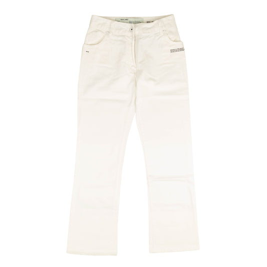 Off-White C/O Virgil Abloh Cotton Cropped Pants - White