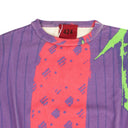 424 On Fairfax Business Print Crewneck - Purple/Pink