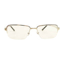 Cartier Rectangular Eyeglasses - Silver/Black