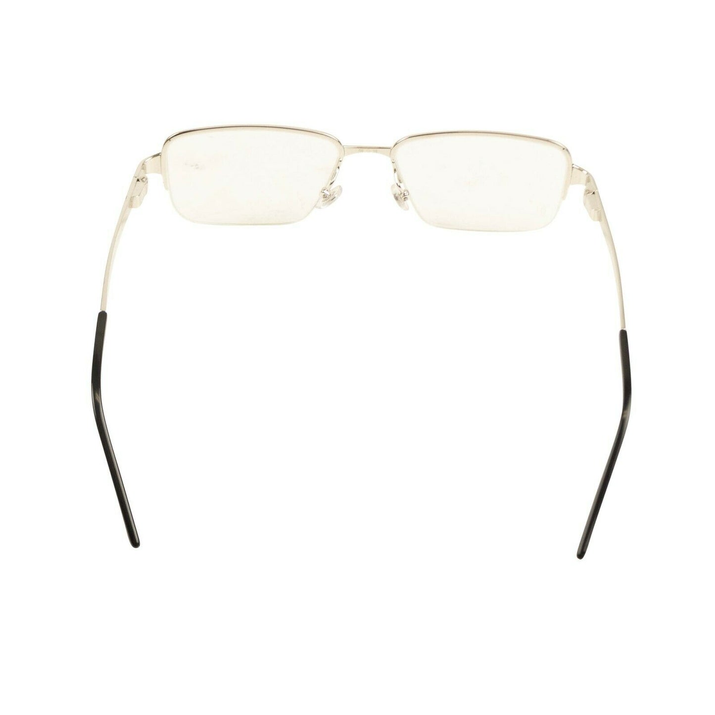 Cartier Rectangular Eyeglasses - Silver/Black