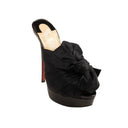 Black Monaquissima Slide Bow Heels