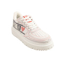 White/Multi D-Chess Heart Sneakers