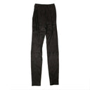 Off-White C/O Virgil Abloh High Waisted Leather Pants - Black