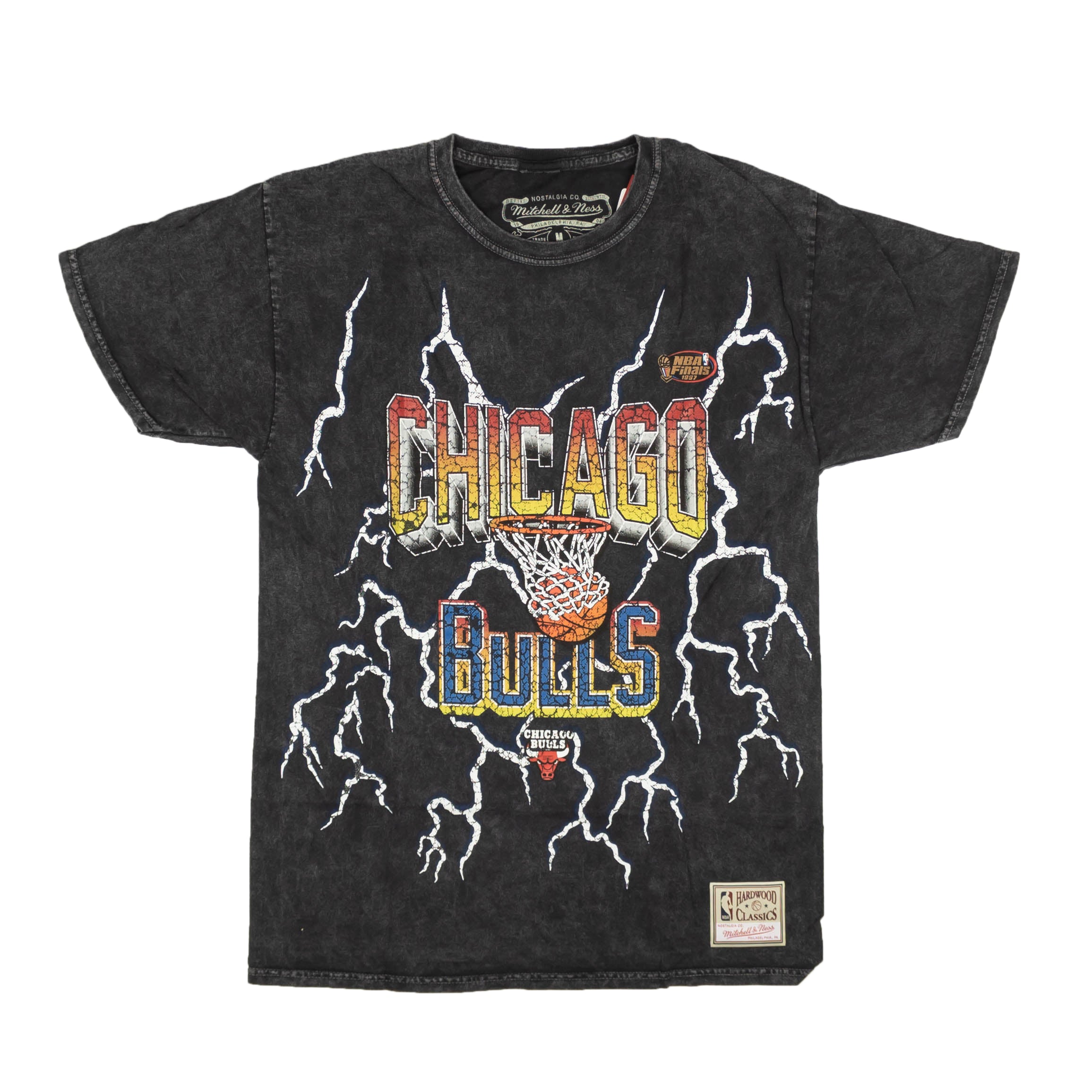Mitchell & Ness Nba Vintage Lightning Warriors T-Shirt - Black