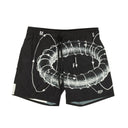Msfts Rep Snow Print Swim Short - Black/White