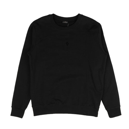 Marcelo Burlon Velvet Graphic Crewneck Sweatshirt - Black