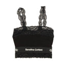 Palm Angels Lace Sensitive Content Lace Crop Top - Black