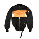 Unravel Project & Split Bomber Jacket - Black/Orange
