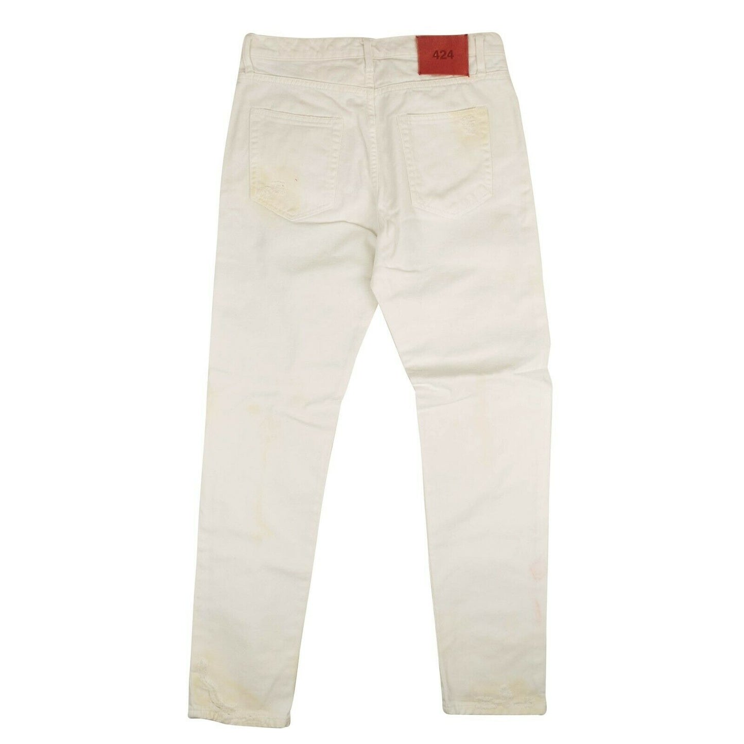 424 On Fairfax Distressed Jeans - White