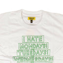 Chinatown Market Cotton 'I Hate' T-Shirt - Dark Green