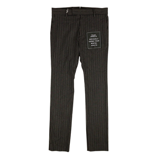 Black Pinstriped Pants