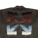 Off-White C/O Virgil Abloh Diag Brushed Mohair Crewneck - Gray