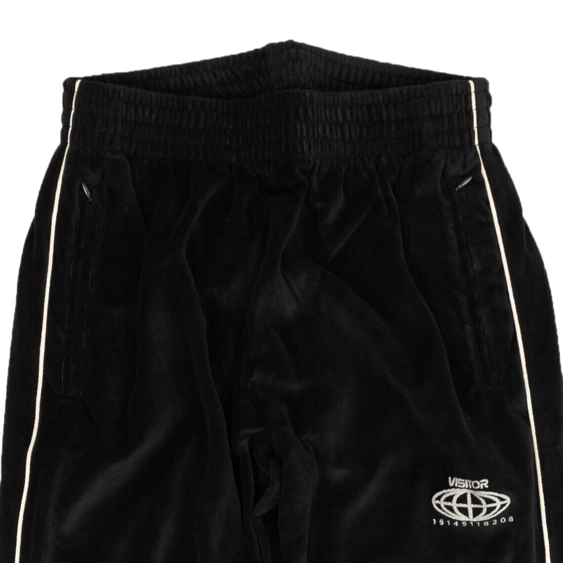 Visitor On Earth Velour Pants - Black