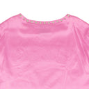 Pink Nailhead Logo Bunny Silk Dress