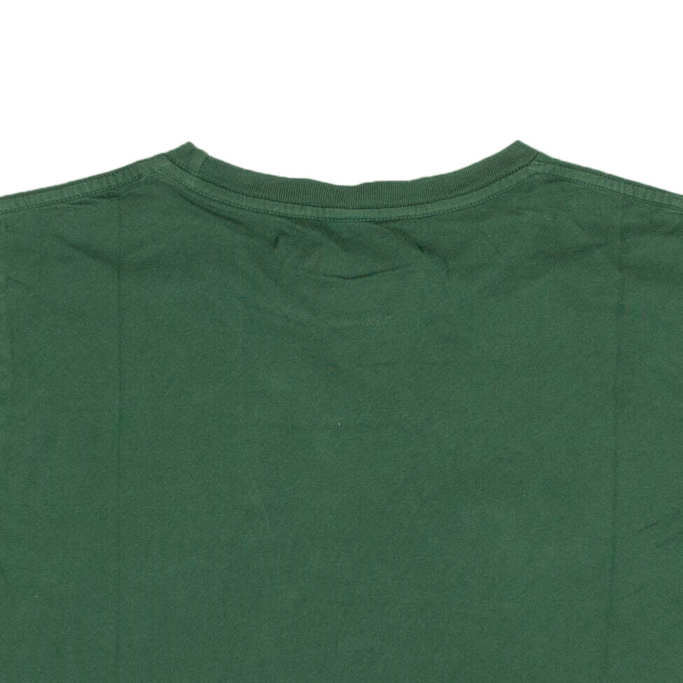 Visitor On Earth Cropped Logo T-Shirt - Green