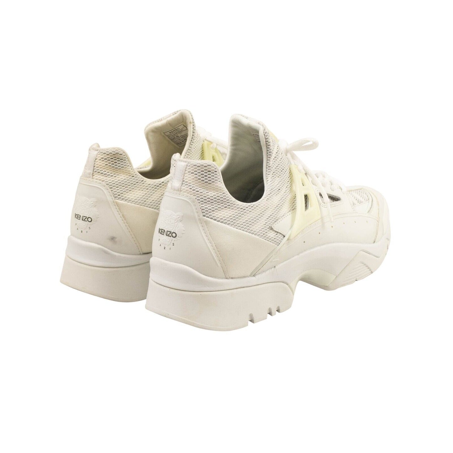 White Sonic E17 Gummy Mesh Sneakers