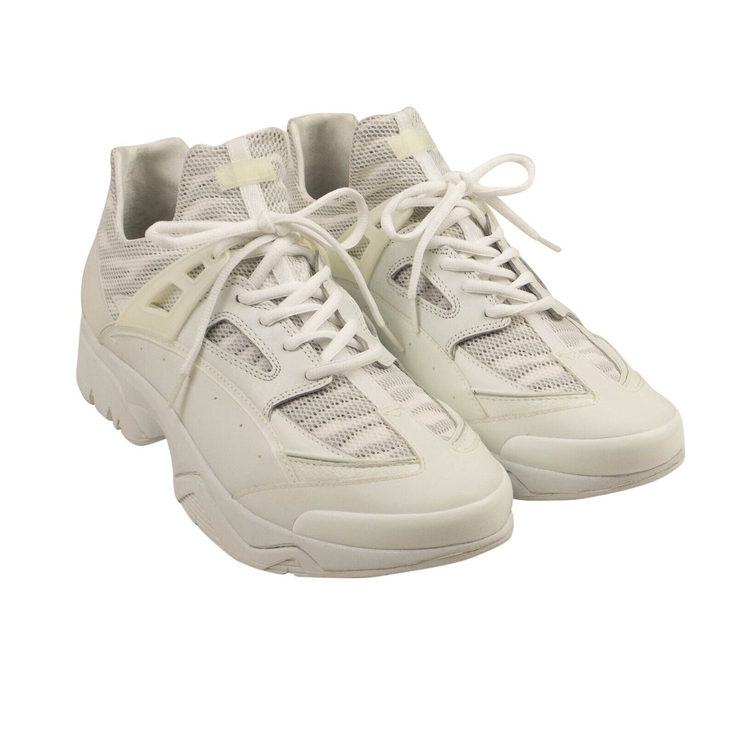 White Sonic E17 Gummy Mesh Sneakers