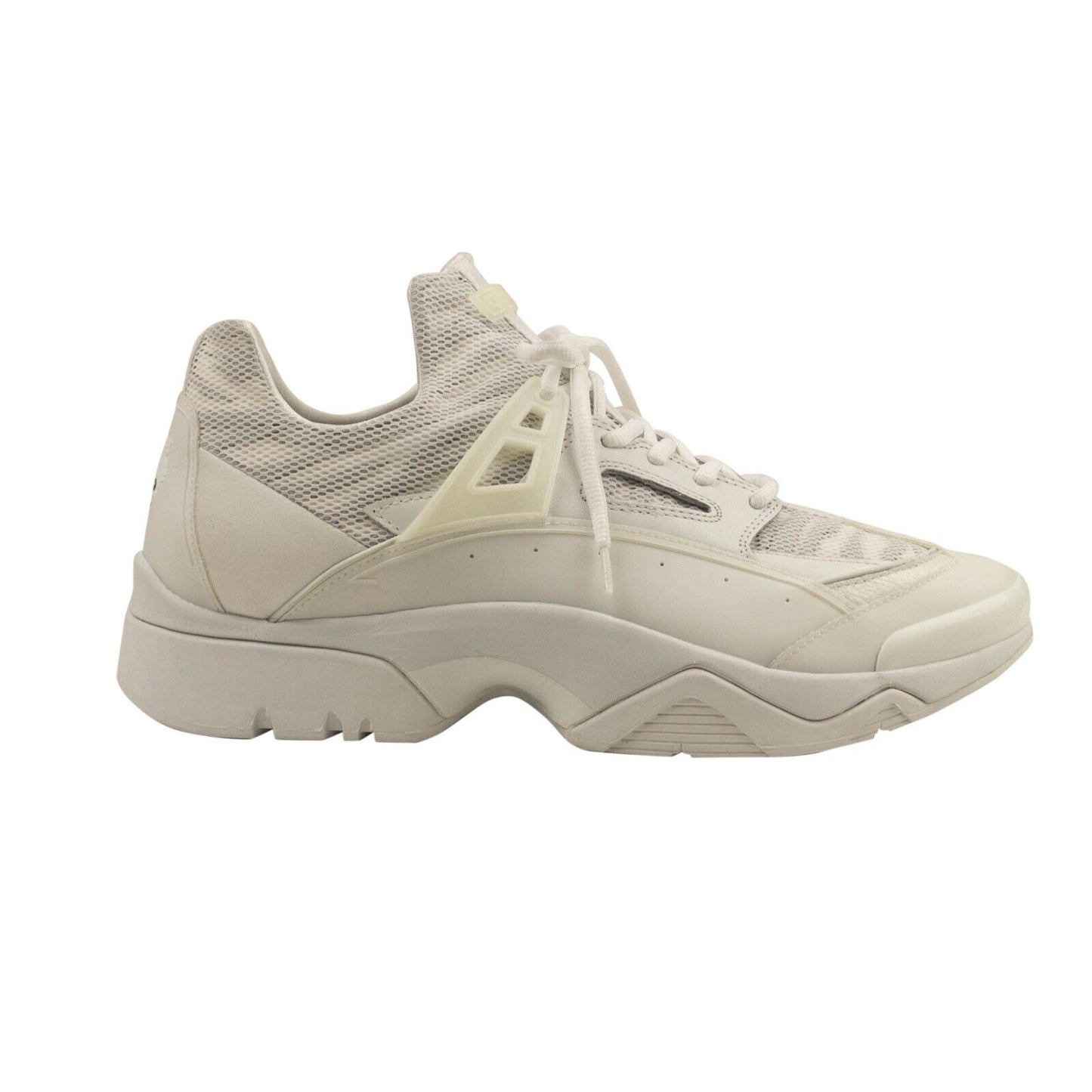 White Sonic E17 Gummy Mesh Sneakers