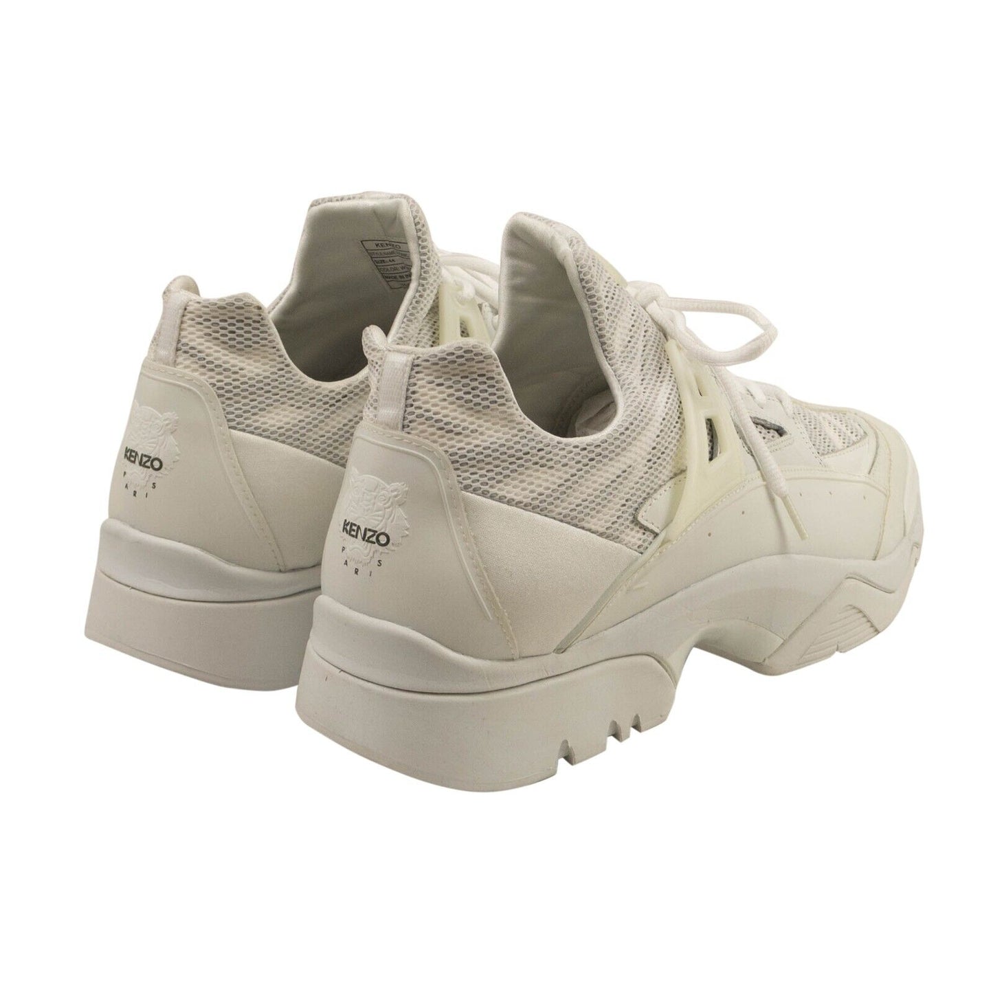 White Sonic E17 Gummy Mesh Sneakers