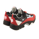 Red And Sky Blue Sonic Sneakers