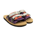 Suicoke Moto-Cab Slides - Purple/Beige