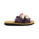 Suicoke Moto-Cab Slides - Purple/Beige