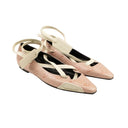 Off-White C/O Virgil Abloh Monogram Logo Wrapped Flats - Pink