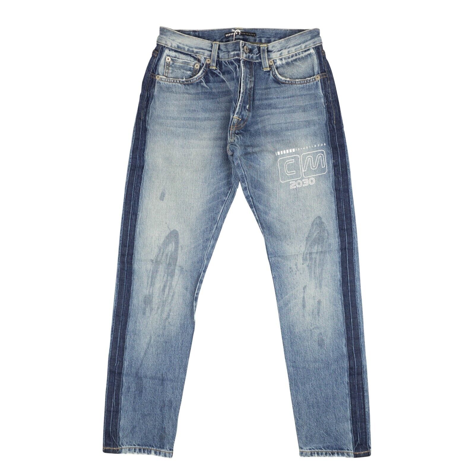 Visitor On Earth Washed Jeans - Blue