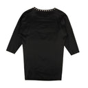 Moschino Couture Nailhead Logo Bunny Silk Dress - Pink