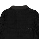 Black Lace Buttoned Evening Jacket