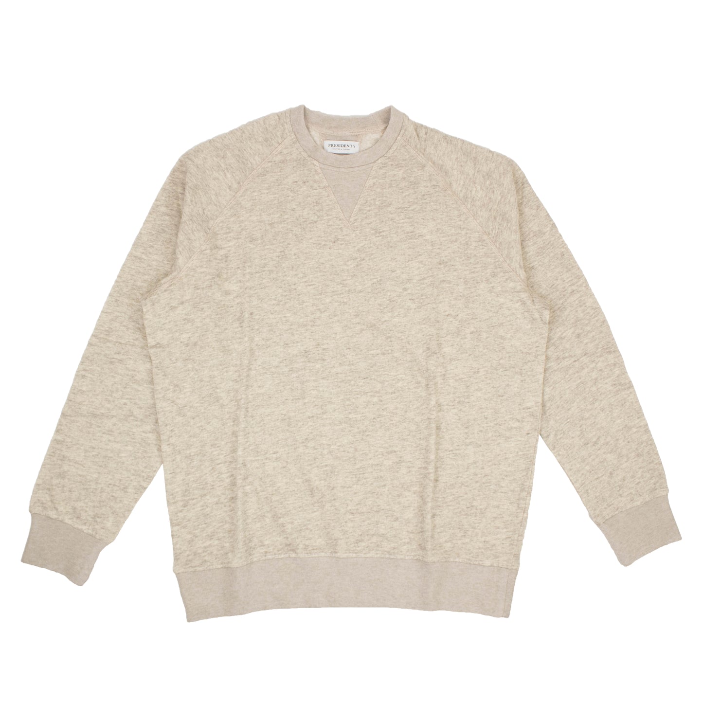 President'S Crew Yak Wool Sweater - Beige