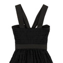 NWT BOUTIQUE MOSCHINO Black Sweetheart Lace V-Strap Dress