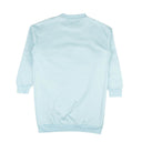 MOSCHINO COUTURE LIGHT BLUE CREWNECK LOGO SWEATSHIRT DRESS