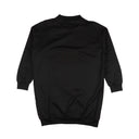 MOSCHINO COUTURE BLACK CREWNECK LOGO SWEATSHIRT DRESS