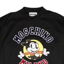 MOSCHINO COUTURE BLACK CREWNECK LOGO SWEATSHIRT DRESS