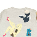 MOSCHINO COUTURE GREY WOMEN PRINTED CREWNECK SWEATSHIRT