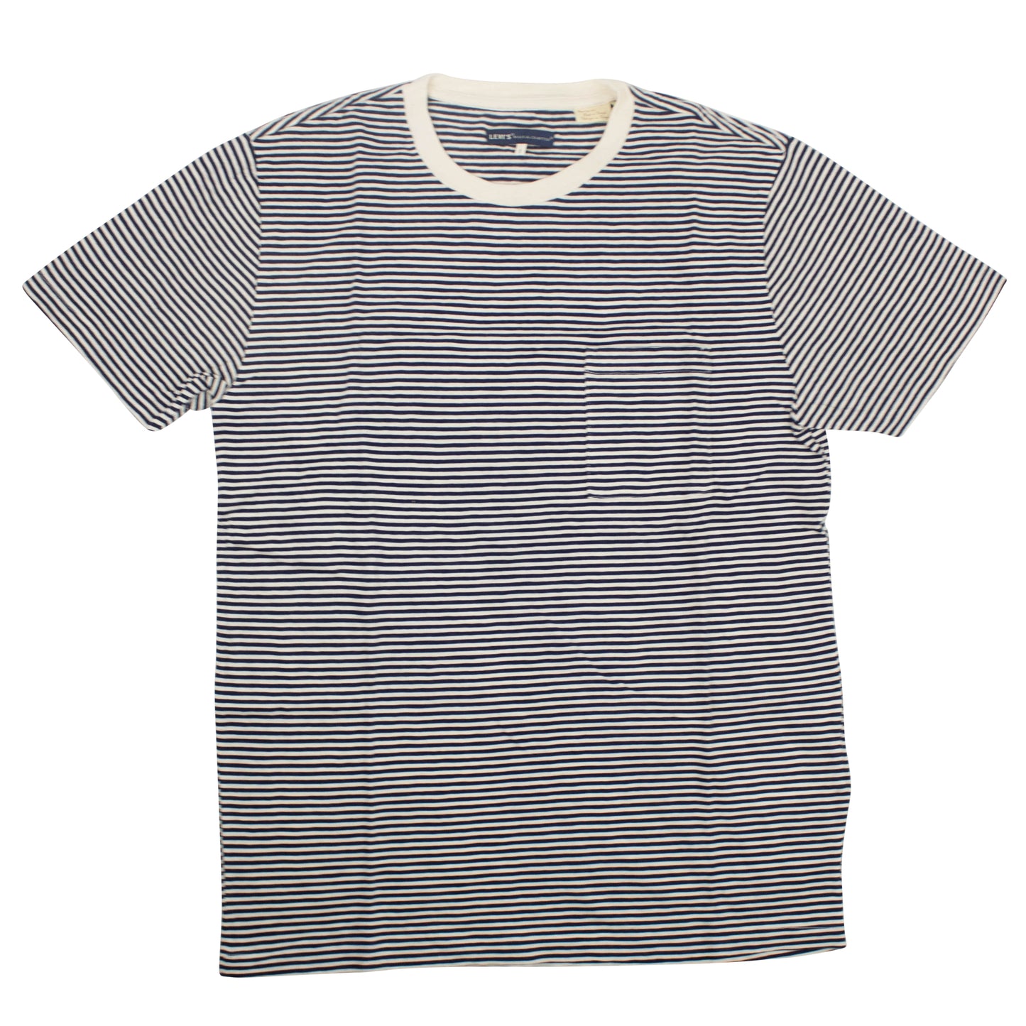 Levi'S Made & Crafted Striped Pocket T-Shirt - Navy/White