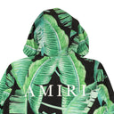 Green Banana Leaves Hooded Parka Jacket