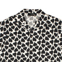 Black And White Love Hearts STW Bowling Shirt