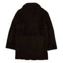 Brown Shearling Fur Pea Coat