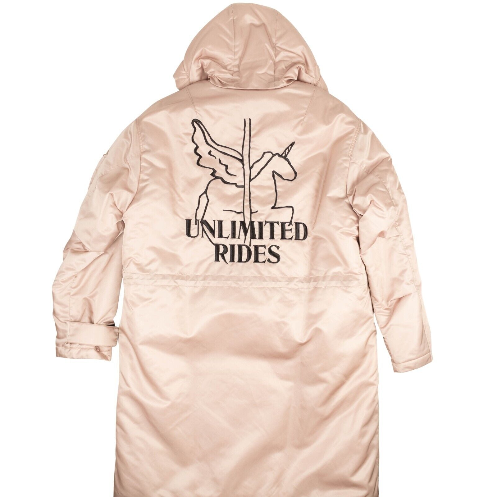 Marcelo Burlon Unknown Parka With Graphic - Pink