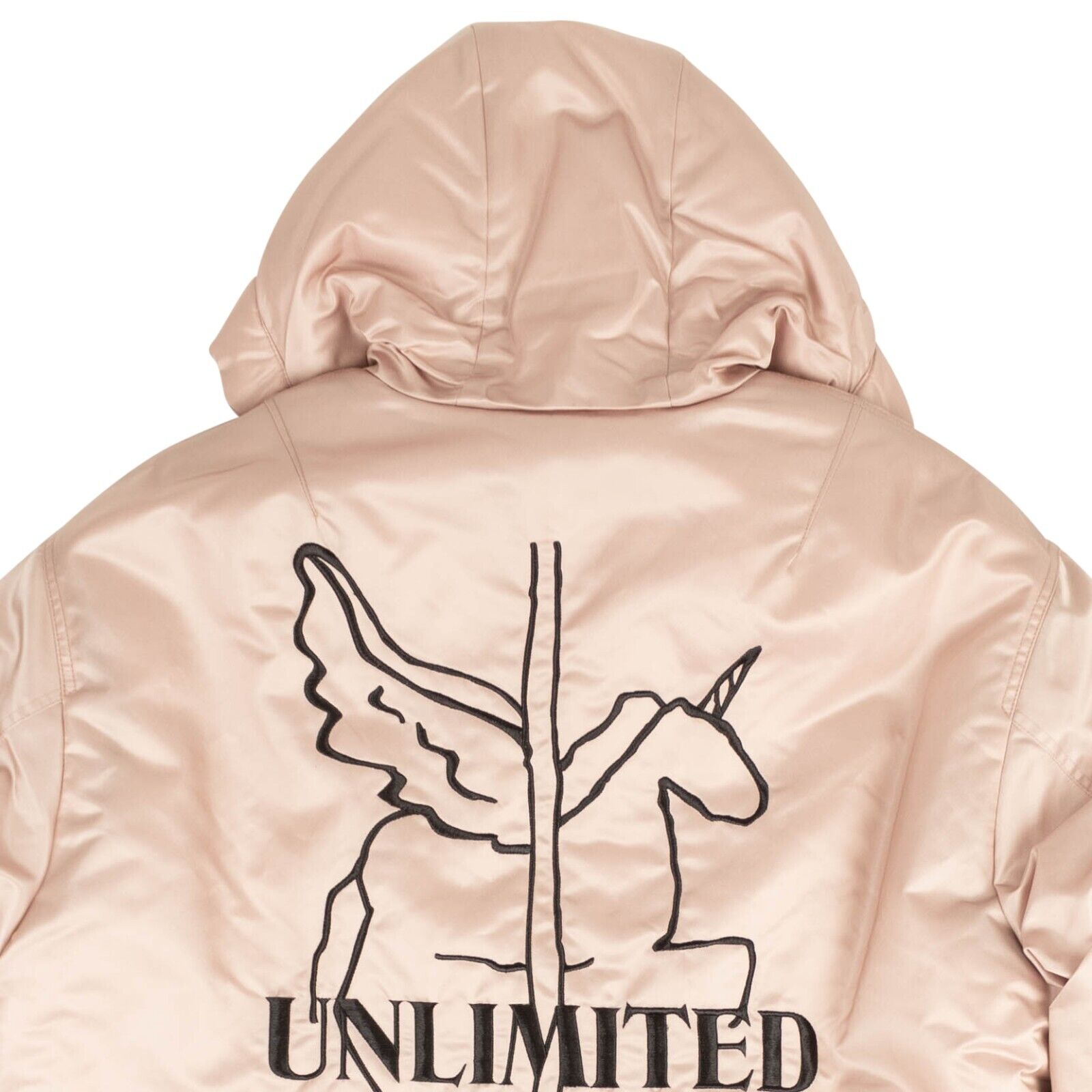 Marcelo Burlon Unknown Parka With Graphic - Pink