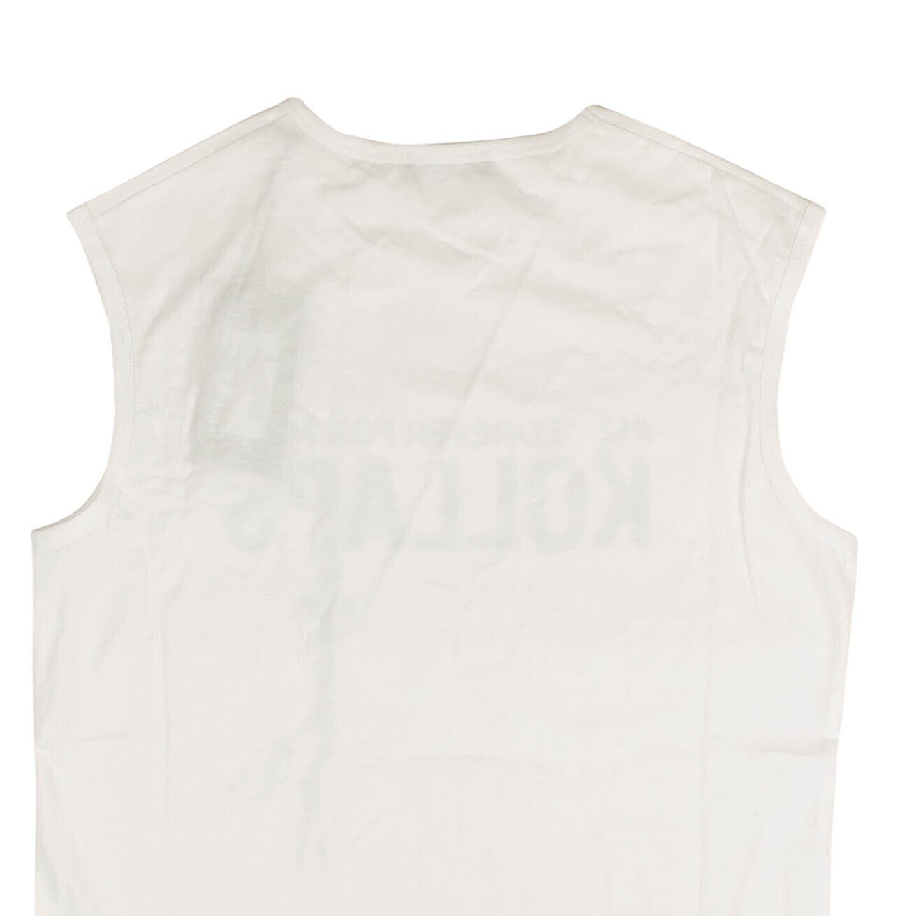 Raf Simons Sleeveless Slim Fit Kollaps Print Tank Top - White