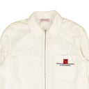 White Zip-Up Long Sleeve Shirt