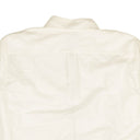 White Zip-Up Long Sleeve Shirt