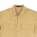 Camel Short Sleeve Crepe Shirt