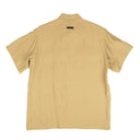 Camel Short Sleeve Crepe Shirt
