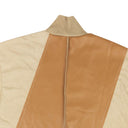 A Plan Application Men's Brown Rubber Half Zip Shirt - Beige/Purple