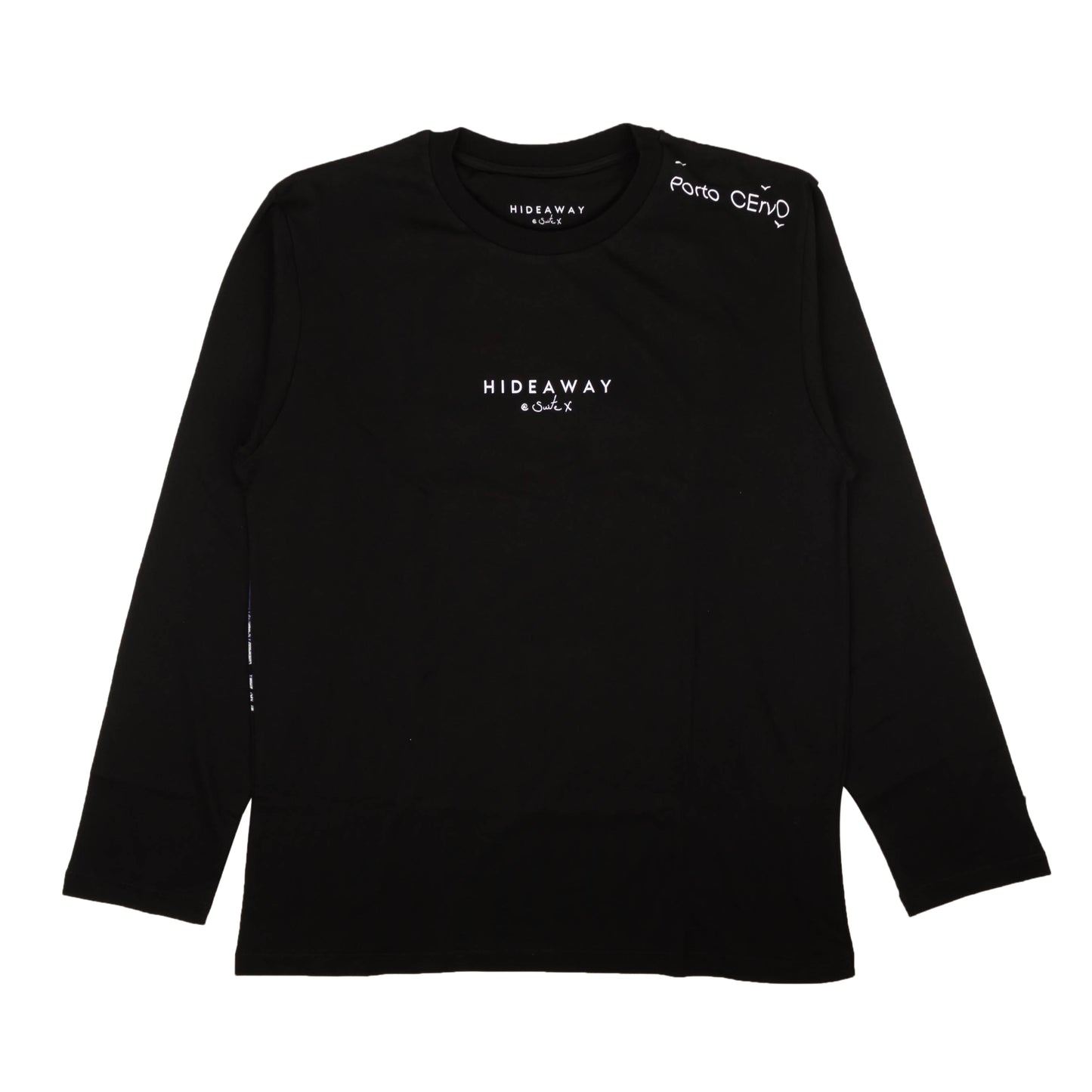 Hideaway Porto Cervo Long Sleeve T-Shirt - Black