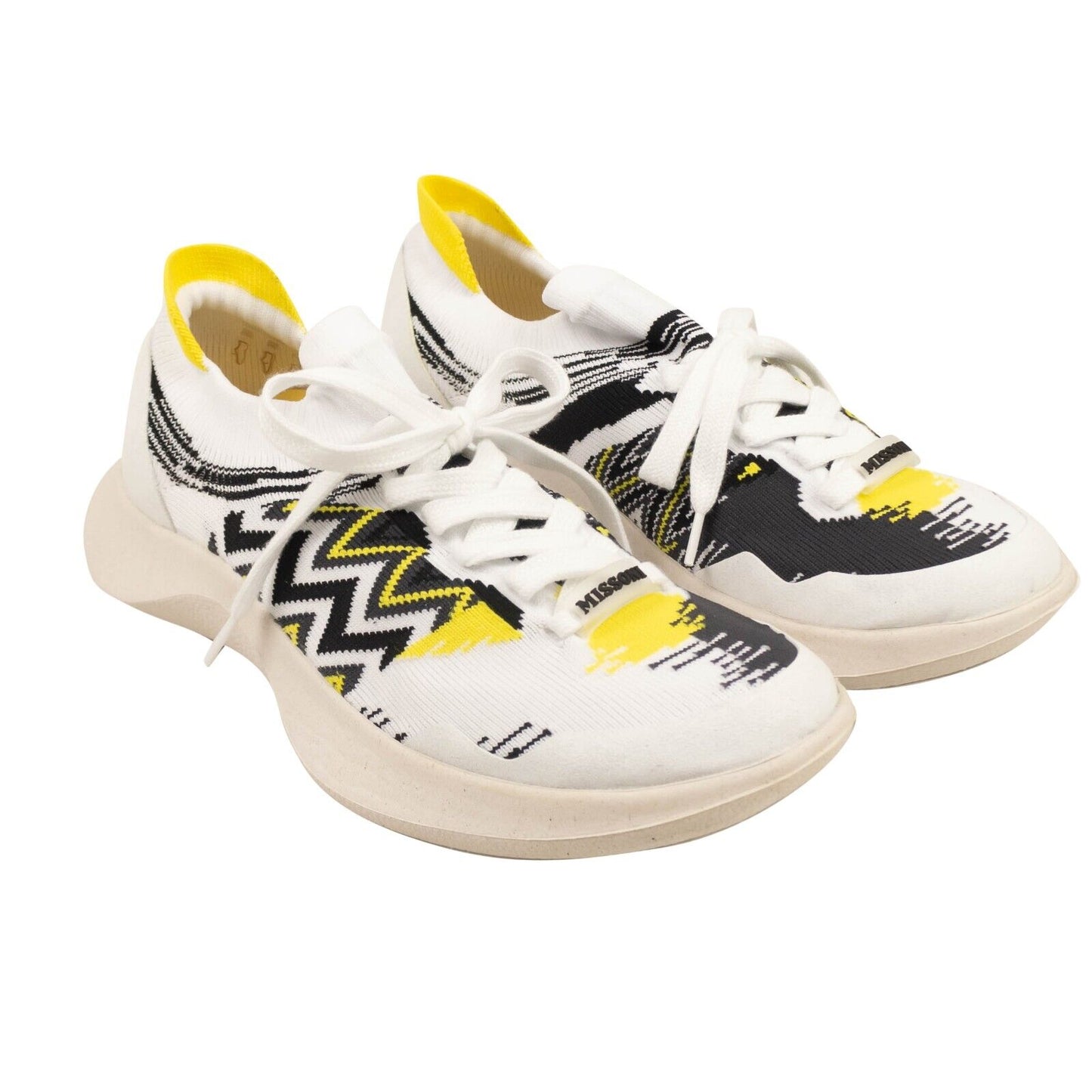 Missoni Acbc"" Fly Knit Sneakers - White/Black